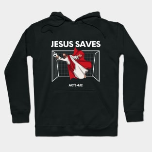 Jesus saves! funny meme white text Hoodie